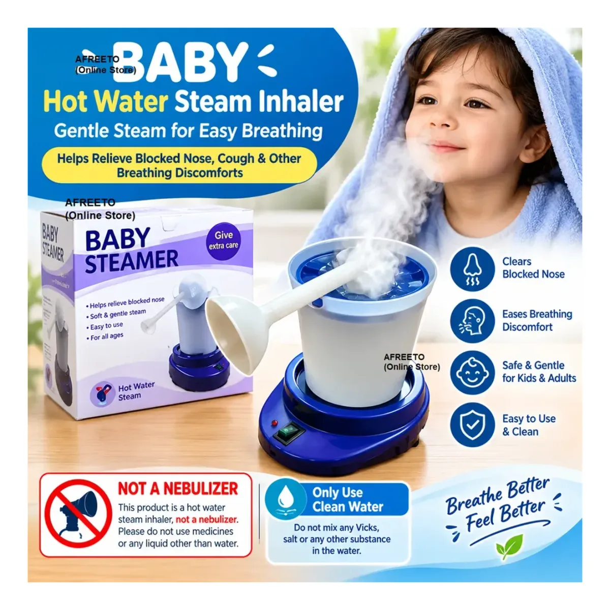 Baby steamer and inhaler – photo 2