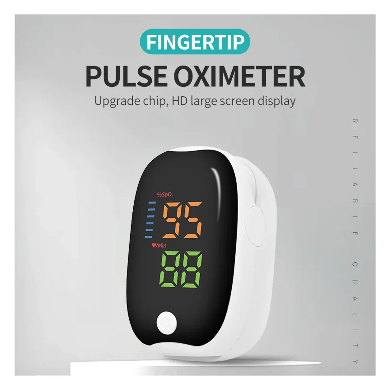 Fingertip pulse oximeter SpO2 monitor