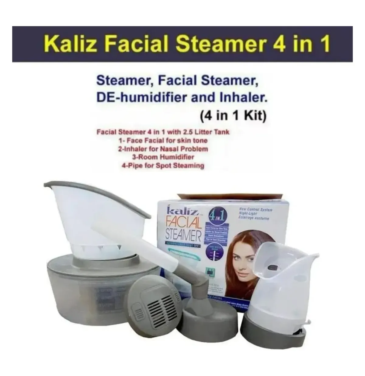 Kaliz 4 in 1 facial steamer humidifier – photo 5