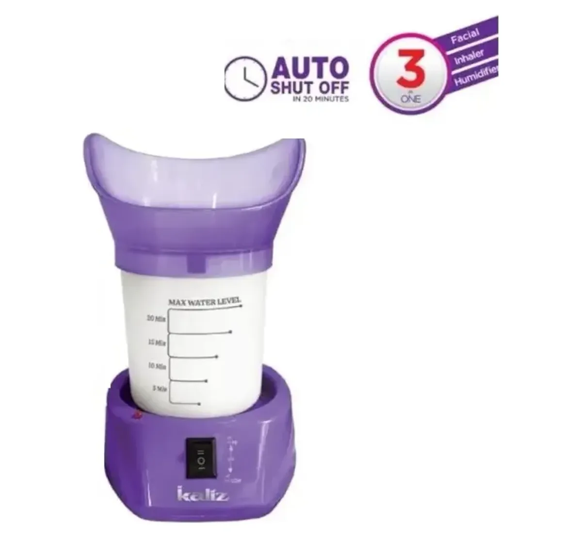 Kaliz 2 in 1 facial steamer and inhaler