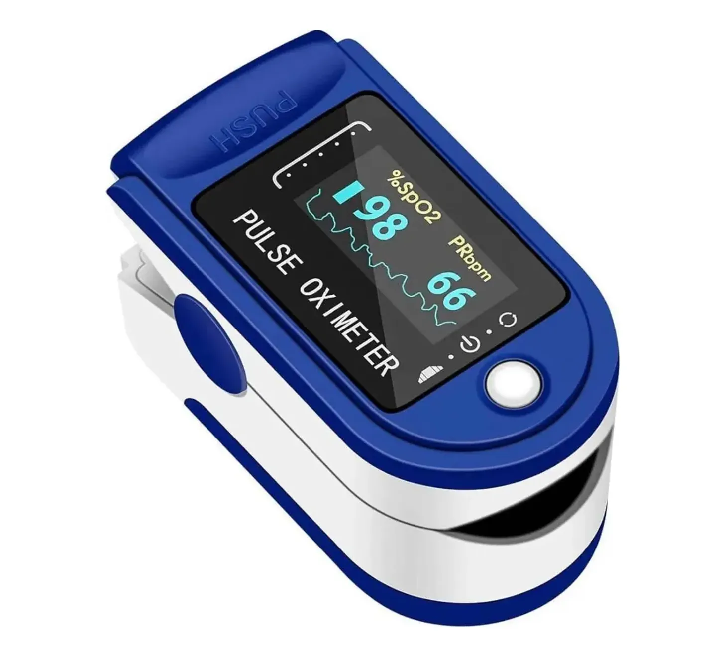 LK87 digital fingertip pulse oximeter blue
