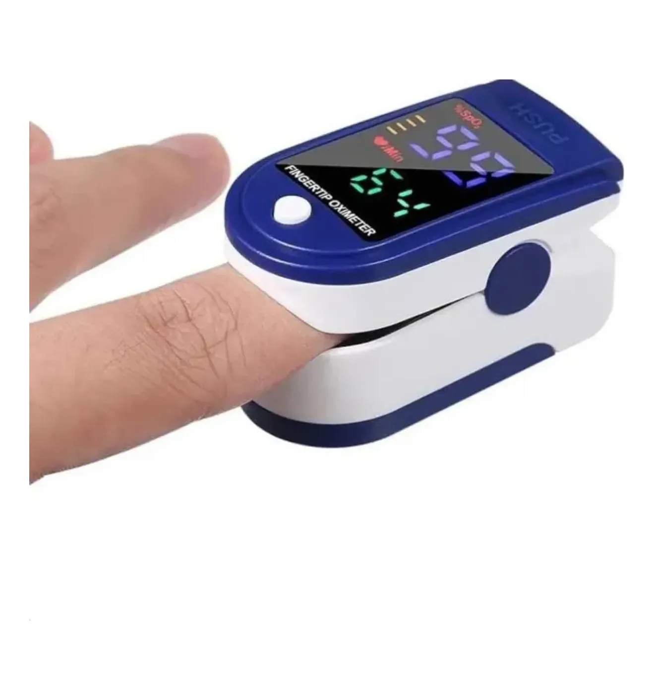 LK87 digital fingertip pulse oximeter blue