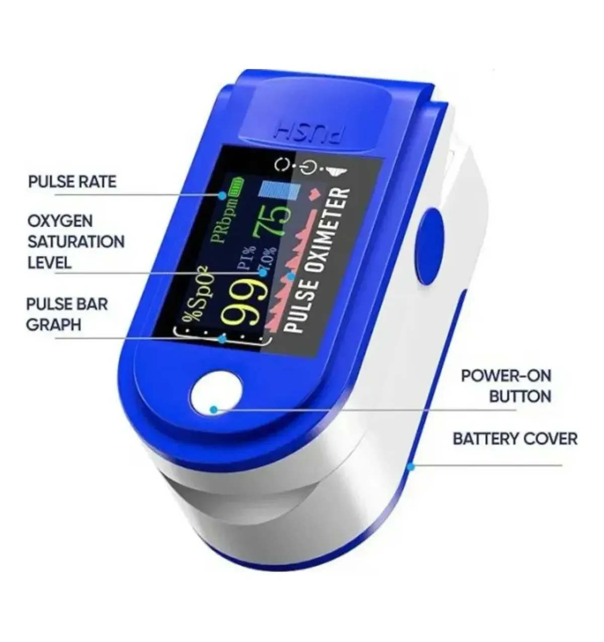 LK87 digital fingertip pulse oximeter – photo 4