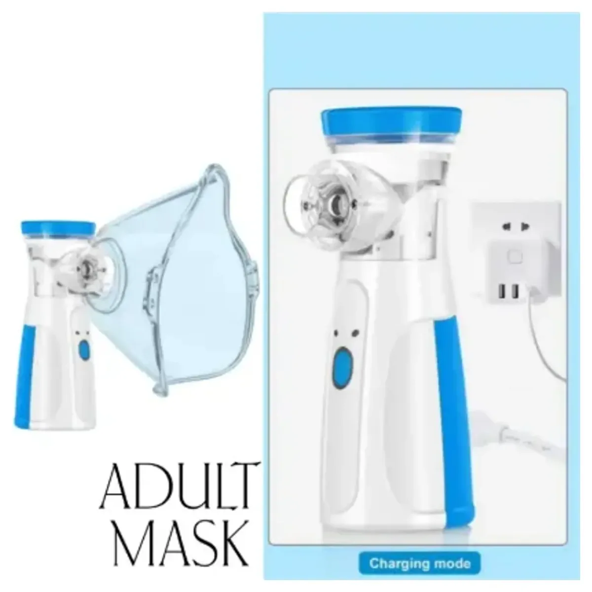 Mesh nebulizer mask set adult child mouthpiece – photo 3