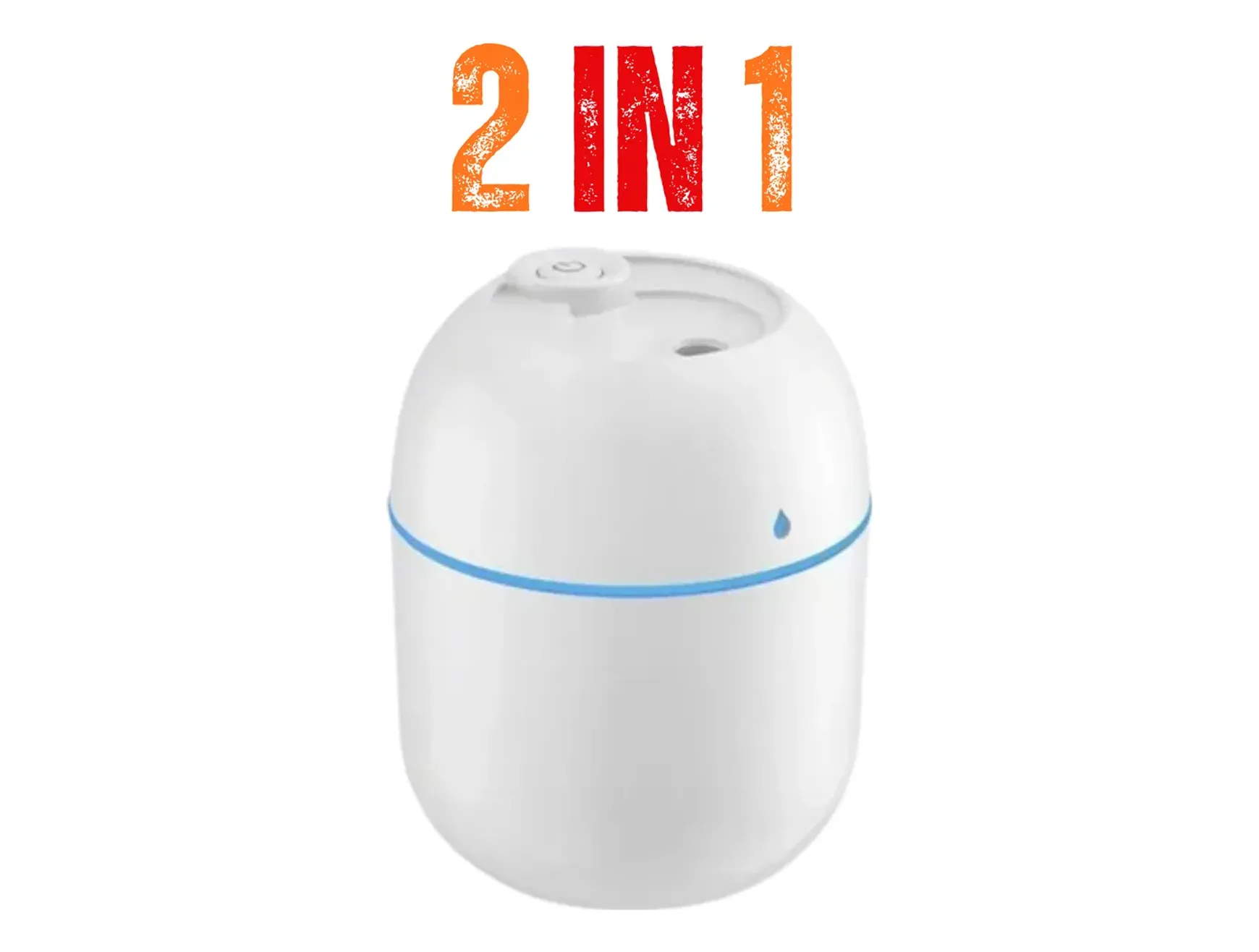Mini ultrasonic cool mist humidifier USB white