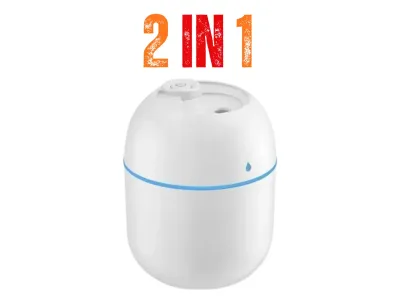 2-in-1 Ultrasonic Cool Mist Humidifier & Aroma Diffuser (USB)