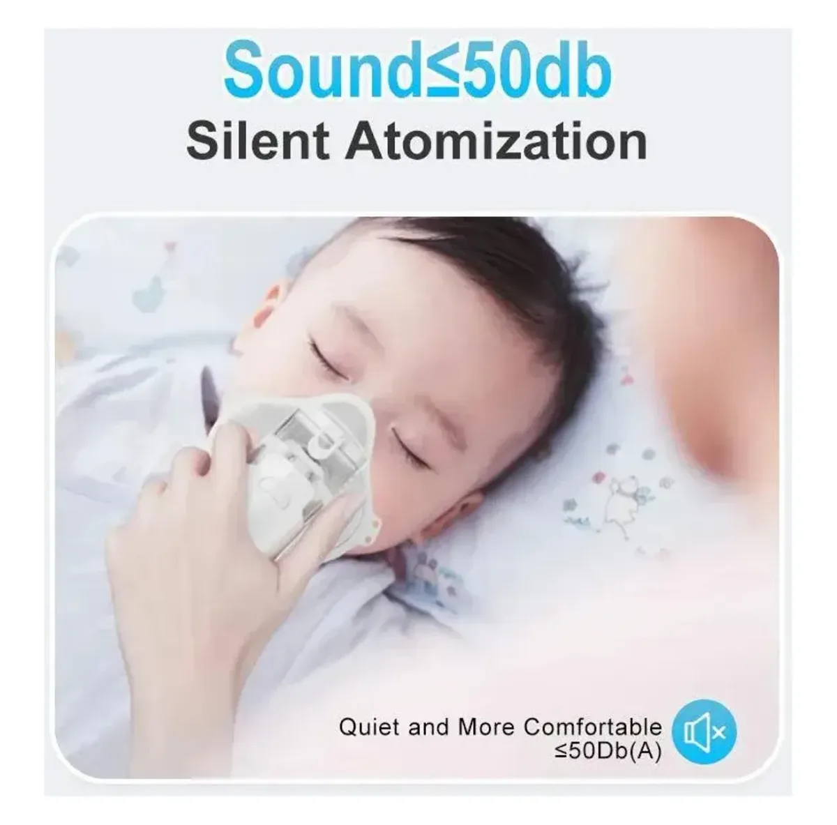 Portable mesh nebulizer with kids and adult masks – photo 4