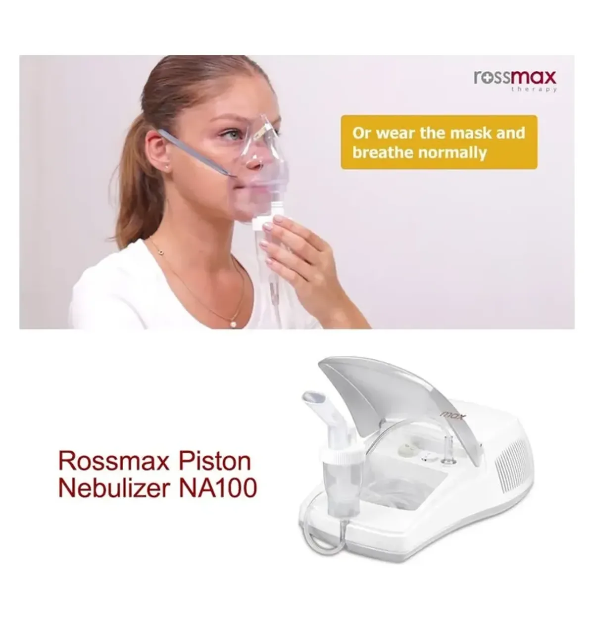 Rossmax NA100 piston compressor nebulizer – photo 3