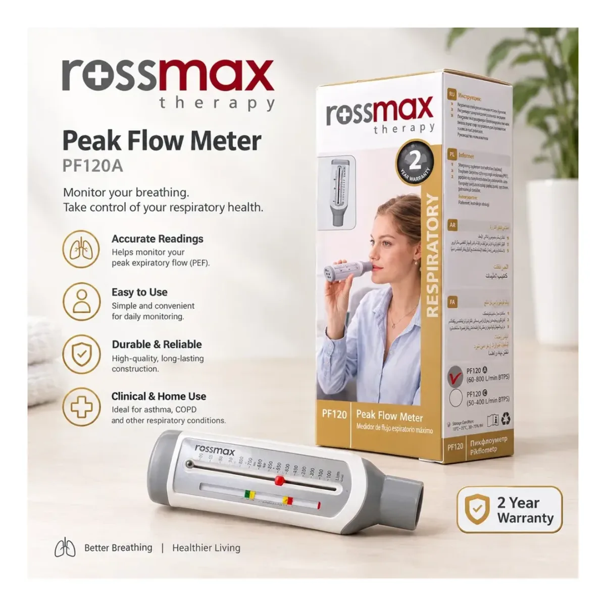 Rossmax PF120A peak flow meter – photo 3