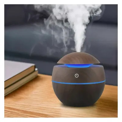 Wood-Grain Ultrasonic Humidifier & Aroma Diffuser