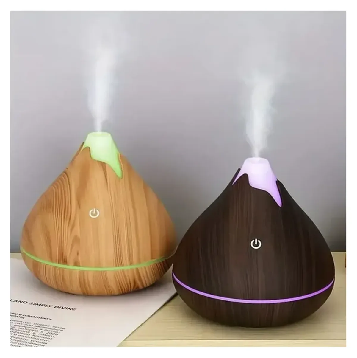 Wood grain ultrasonic aroma humidifier – photo 3